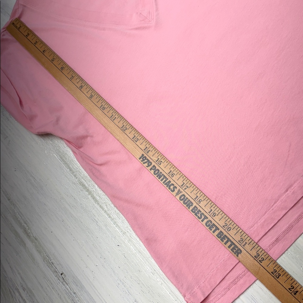 Frame Denim Easy V-Neck Dusty Pink Short Sleeve Tee Sz SP - Picture 4 of 11